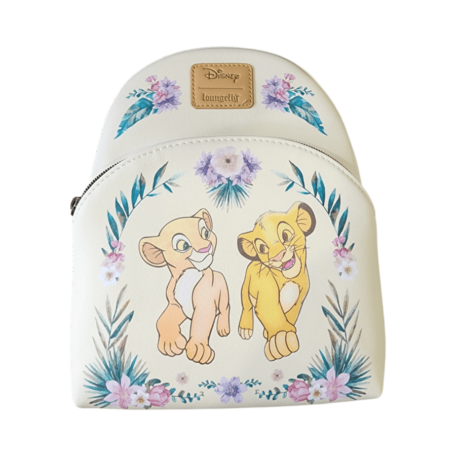 Lion King (1994) - Simba And Nala Floral Mini (Loungefly Backpack)