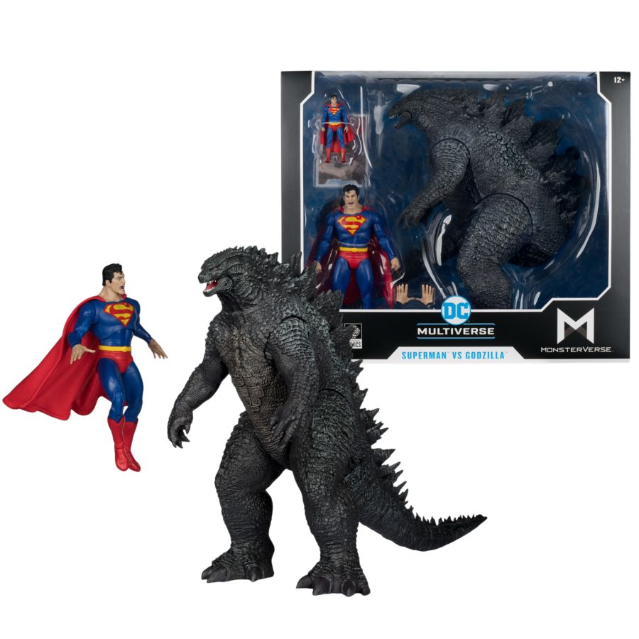 DC - Justice League Monsterverse: Superman Vs Godzilla Action Figure 2 Pack