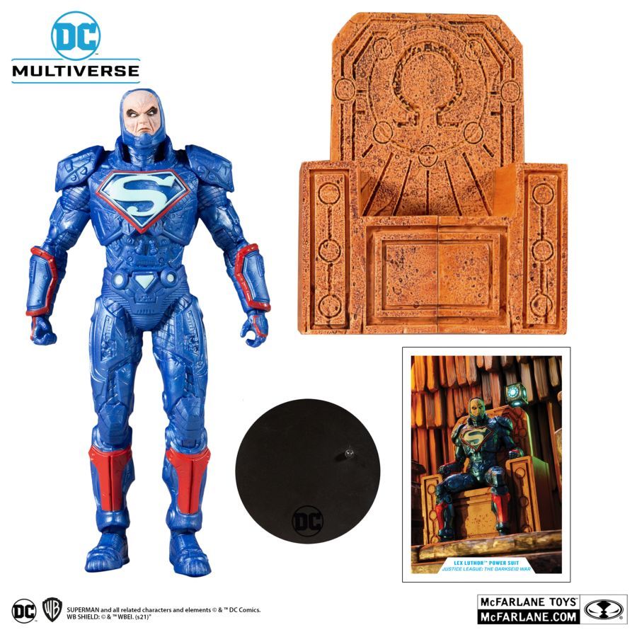 DC - Luthor Power Suit BU w/Throne 7″ Figure