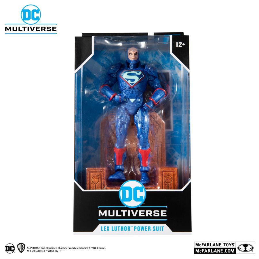 DC - Luthor Power Suit BU w/Throne 7″ Figure