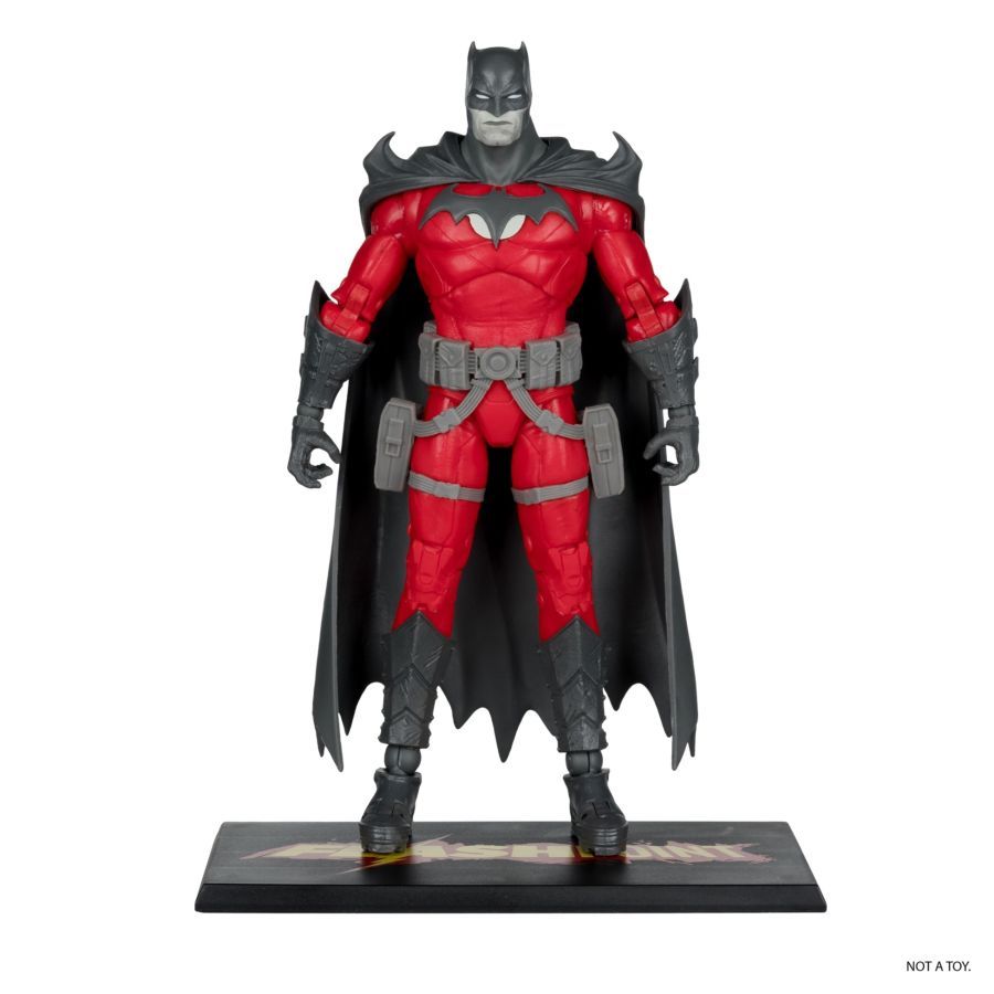 DC Multiverse - Batman Flashpoint Black & White with Accent (Gold Label) 7″ Action Figure