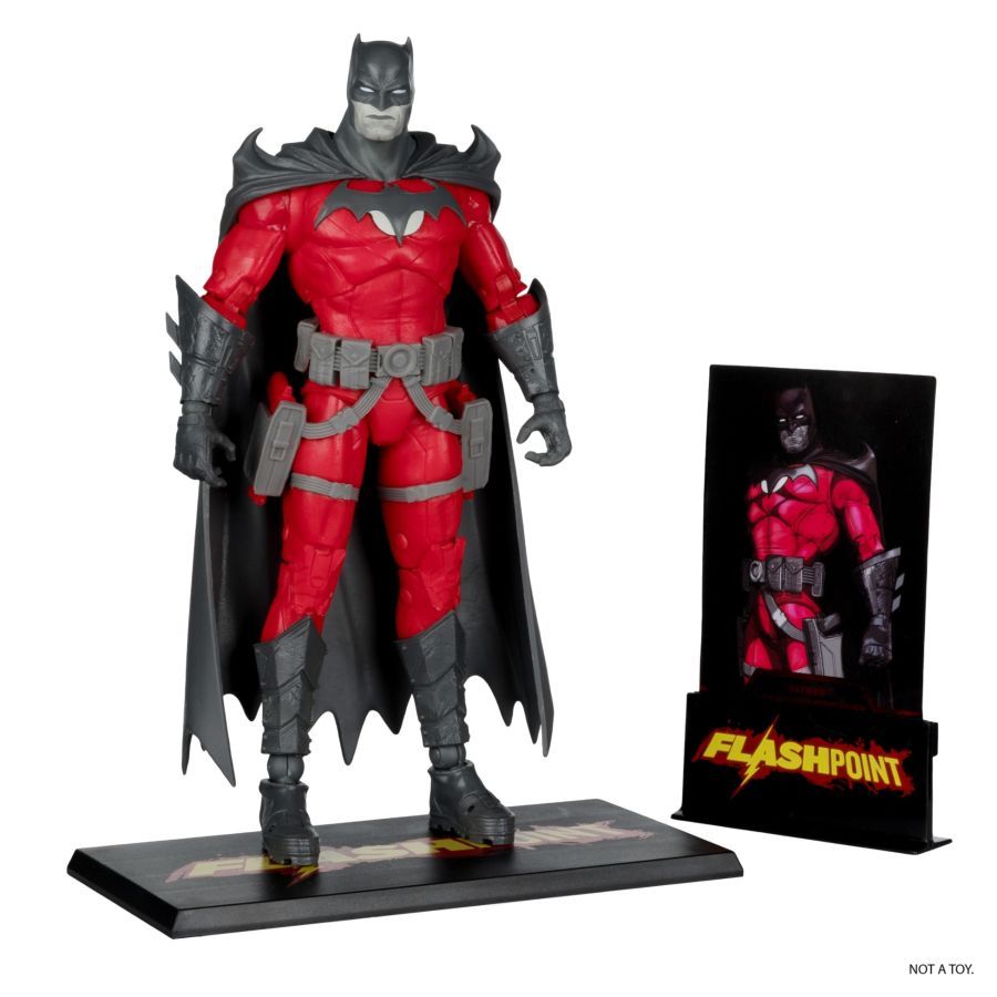 DC Multiverse - Batman Flashpoint Black & White with Accent (Gold Label) 7″ Action Figure