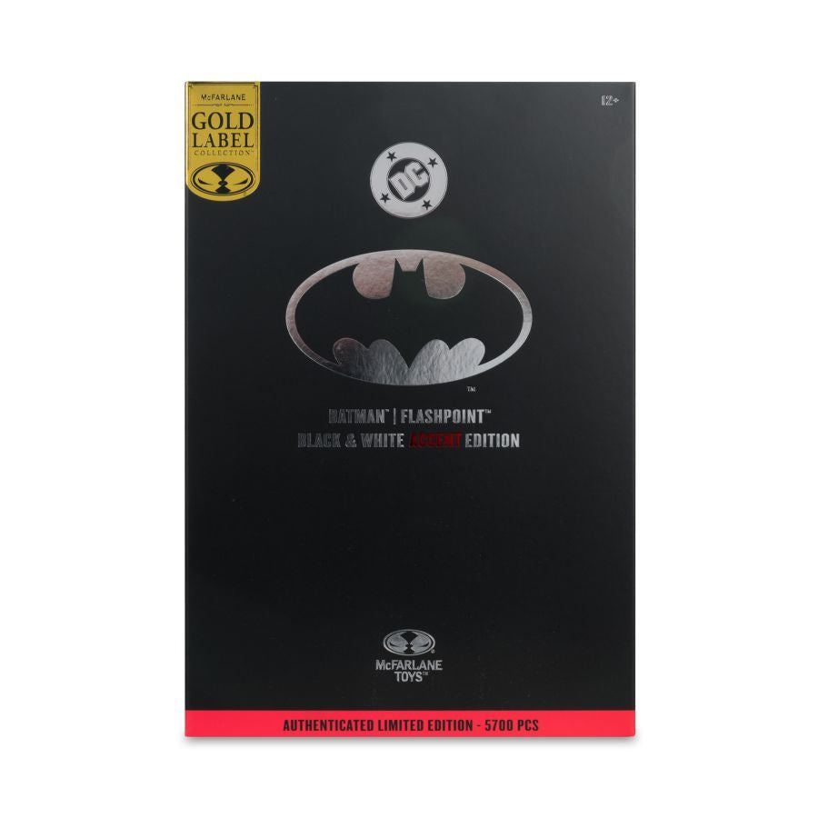 DC Multiverse - Batman Flashpoint Black & White with Accent (Gold Label) 7″ Action Figure