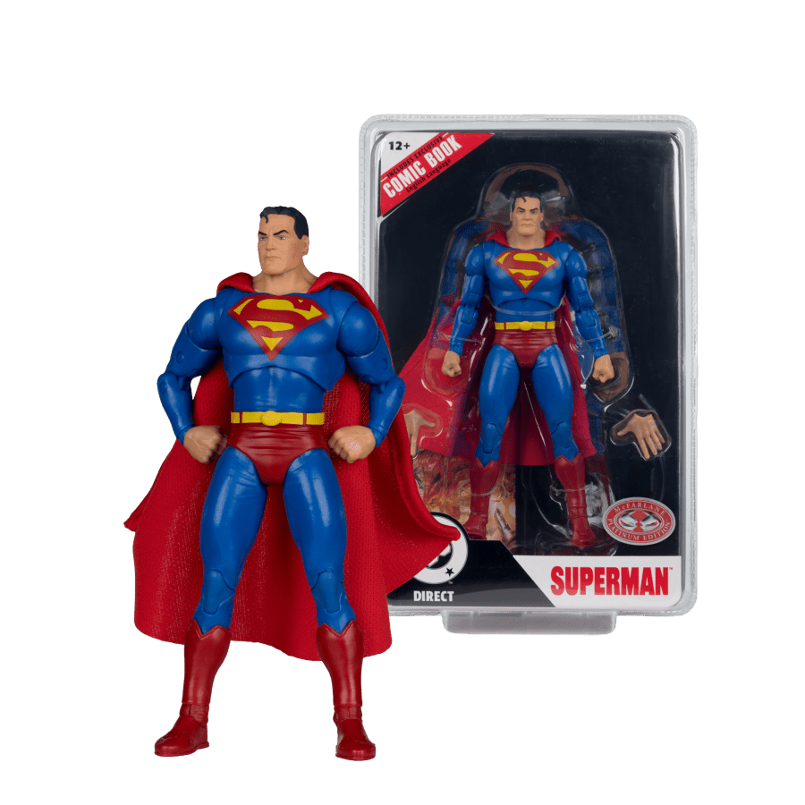 DC Direct - Superman (Justice)(Chase) Page Punchers 7″ Figure with Comic