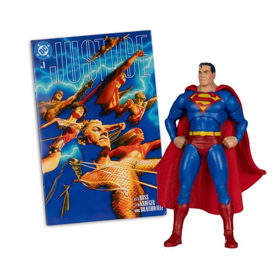 DC Direct - Superman (Justice)(Chase) Page Punchers 7″ Figure with Comic