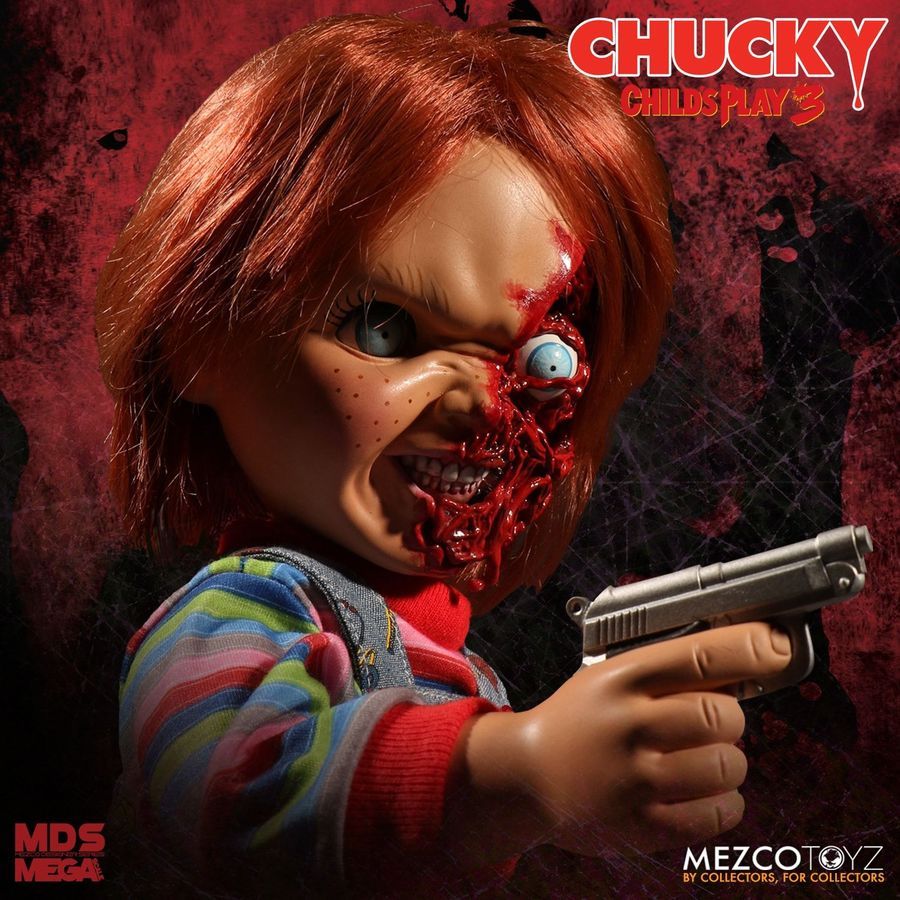 Child’s Play 3 - Chucky Pizza Face 15″ Talking Action Figure