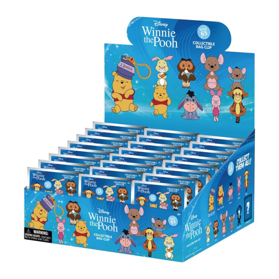 Winnie the Pooh - 3D PVC Bag Clips S65 Blind Bag (Display of 24)