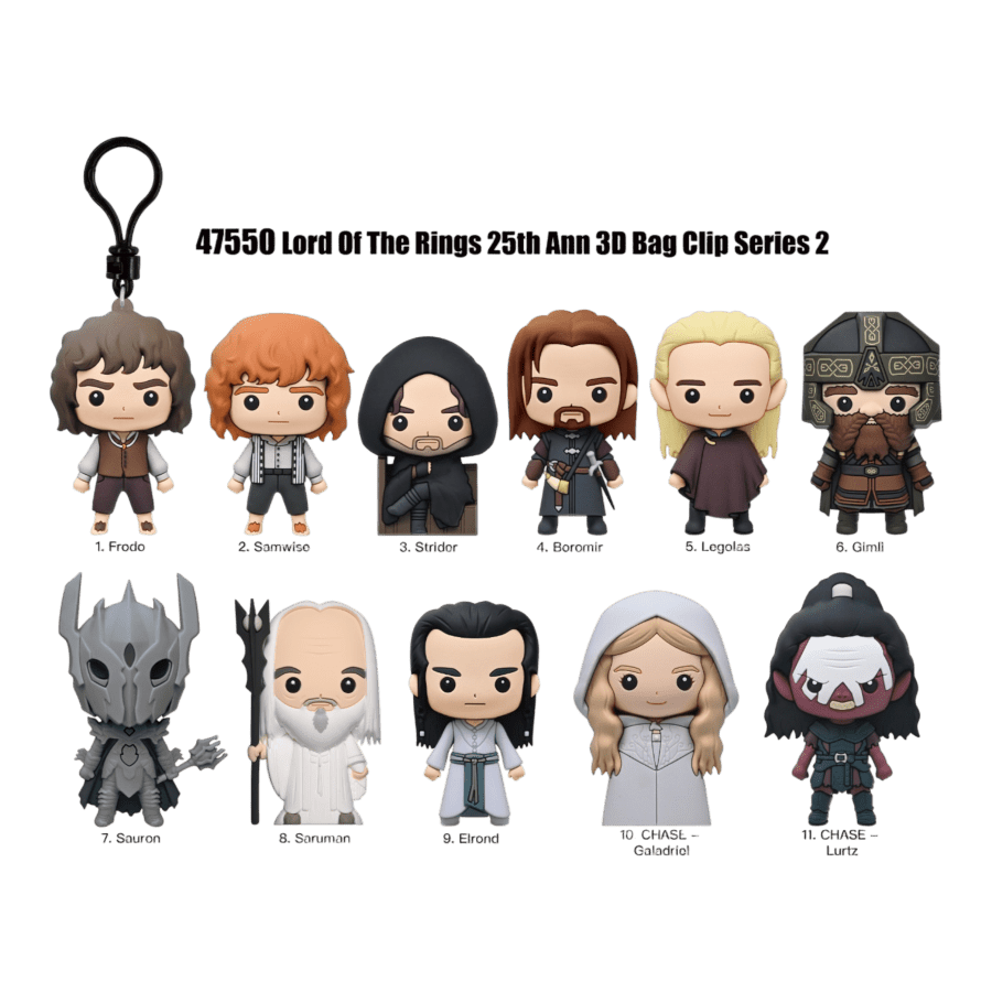 The Lord of The Rings - 3D PVC Bag Clips Series 2 Blind Bag (Display of 24)
