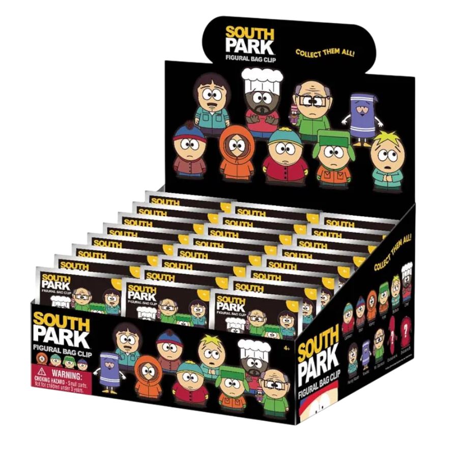 South Park - 3D PVC Bag Clips Blind Bag (Display of 24)