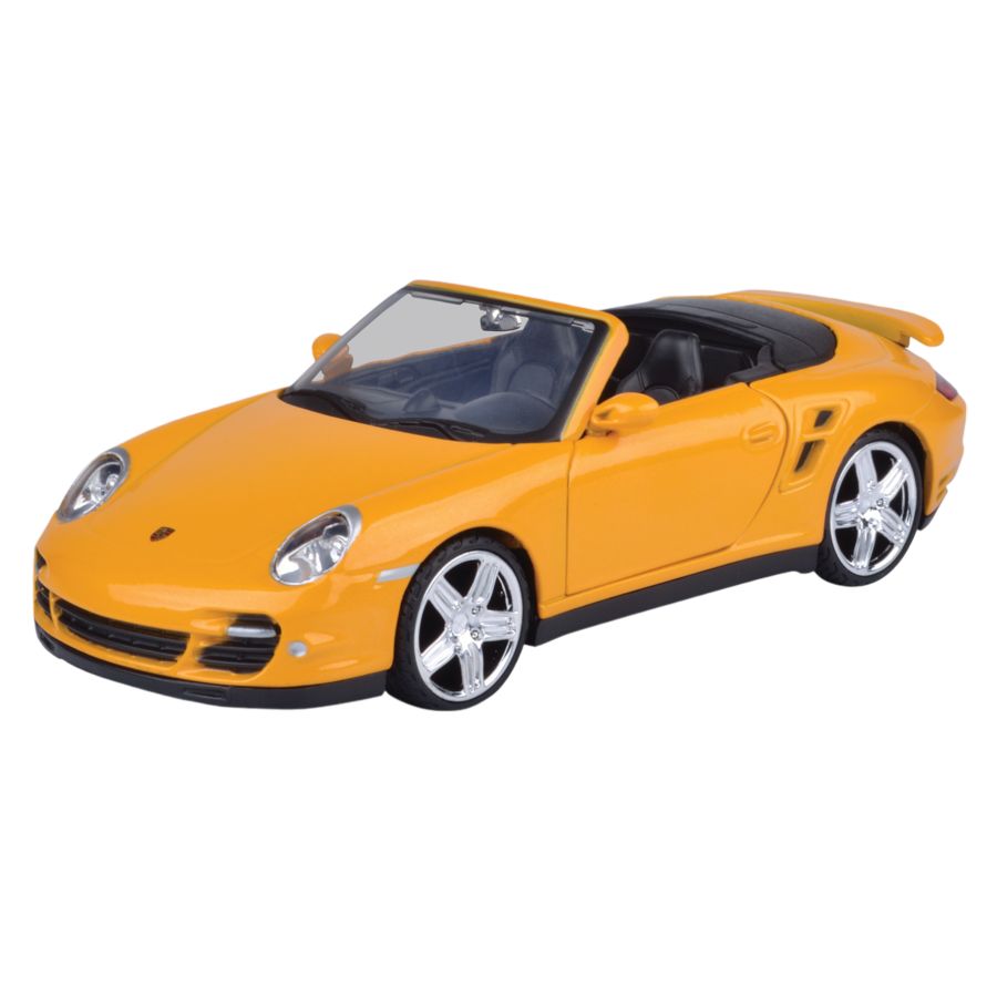 Timeless Legends - Porsche 911 Turbo Cabriolet [Yellow] 1:24 Scale Diecast Vehicle