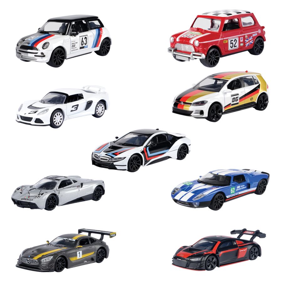 GT Racing - GT Racing 1:43 Scale Diecast Assortment (Display of 24)