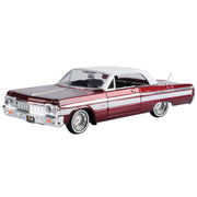 Get Low - 1964 Chevy Impala (Metallic Red) 1:24 Scale Diecast Vehicle
