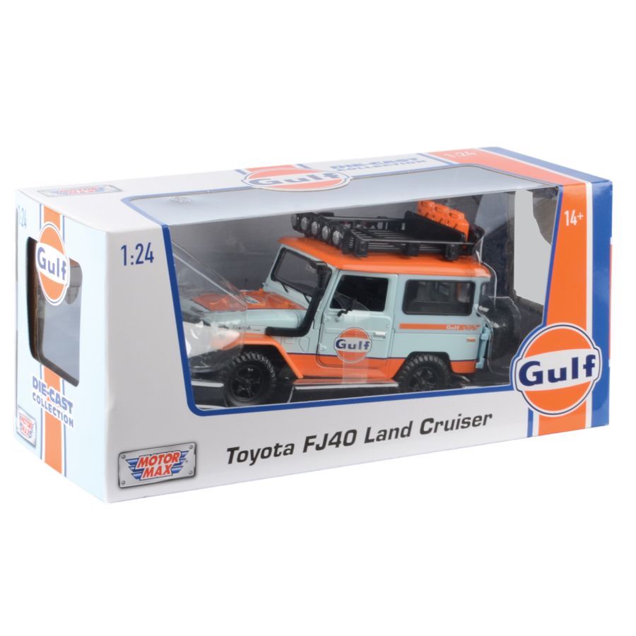 Gulf Collection - Off Road – Toyota Fj40 With Gulf Livery 1:24 Scale Diecast Vehicle