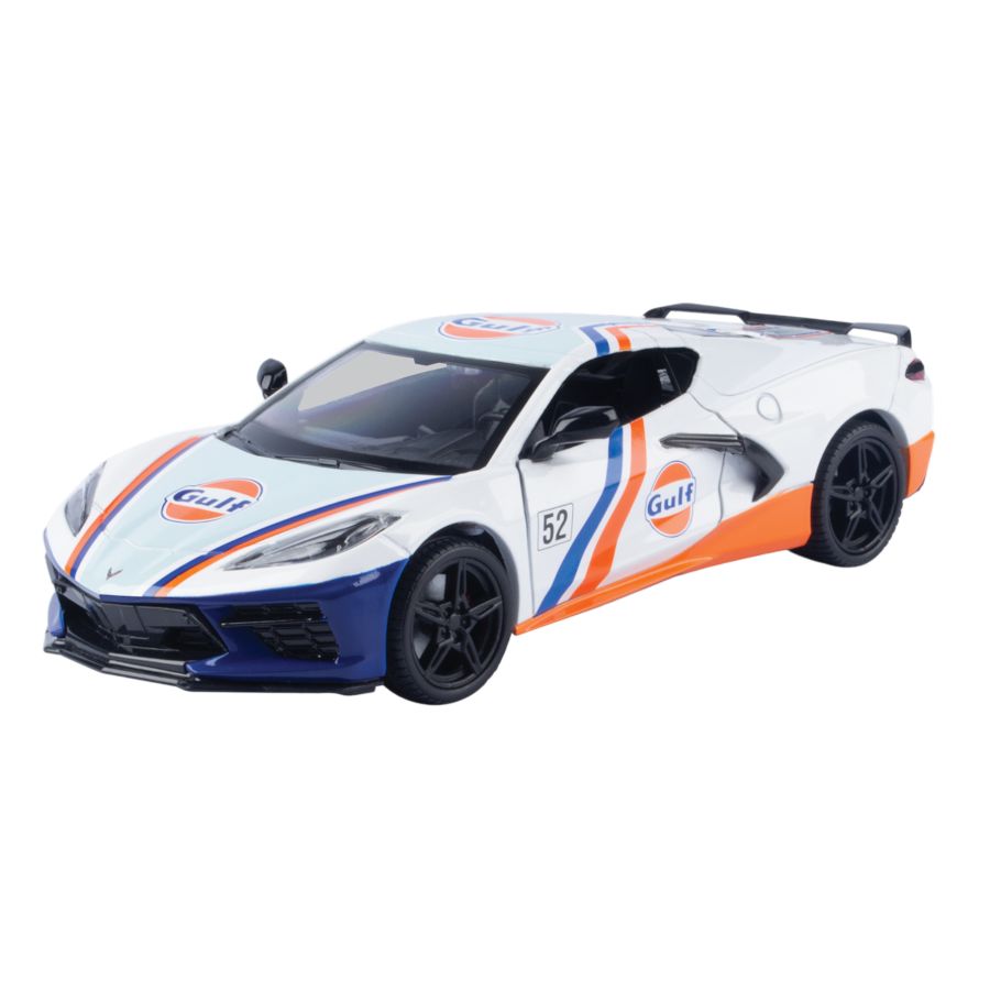 Gulf Collection - 2020 Corvette C8 With Gulf Livery 1:24 Scale Diecast Vehicle