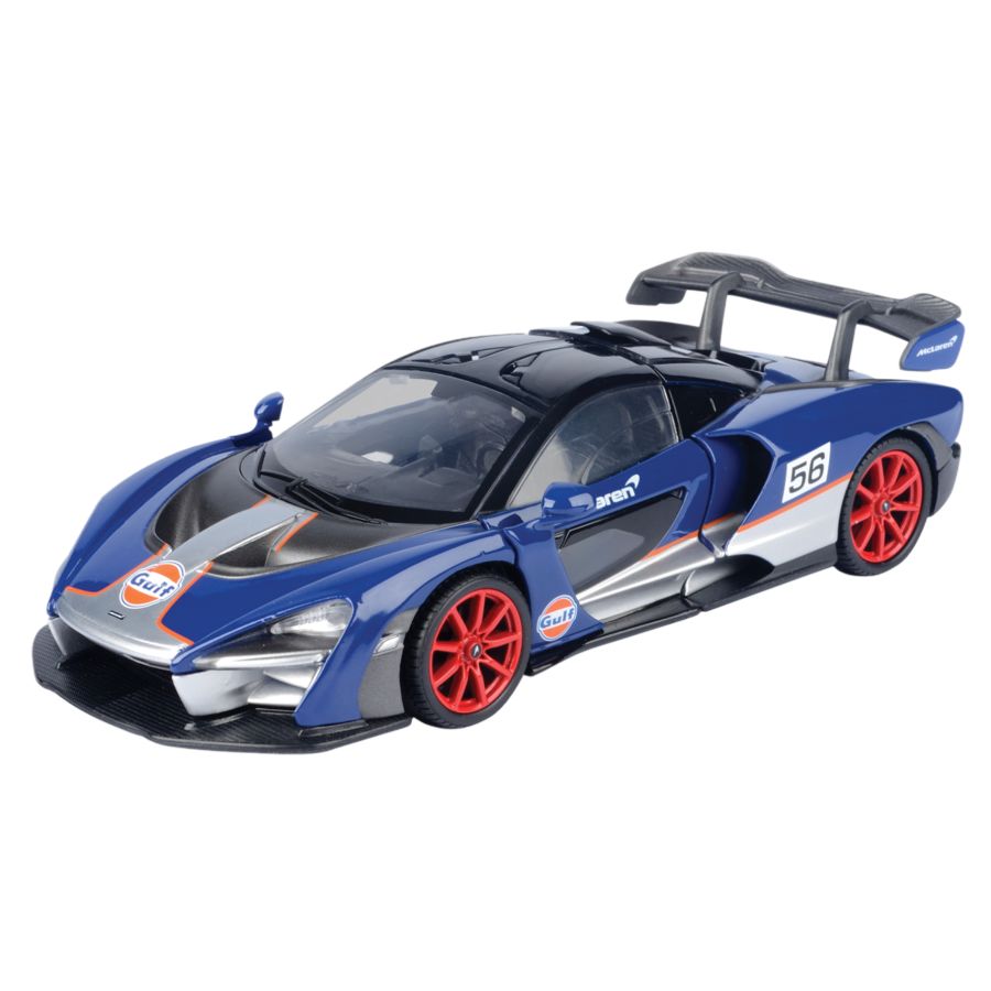 Gulf Collection - Mclaren Senna With Gulf Livery 1:24 Scale Diecast Vehicle