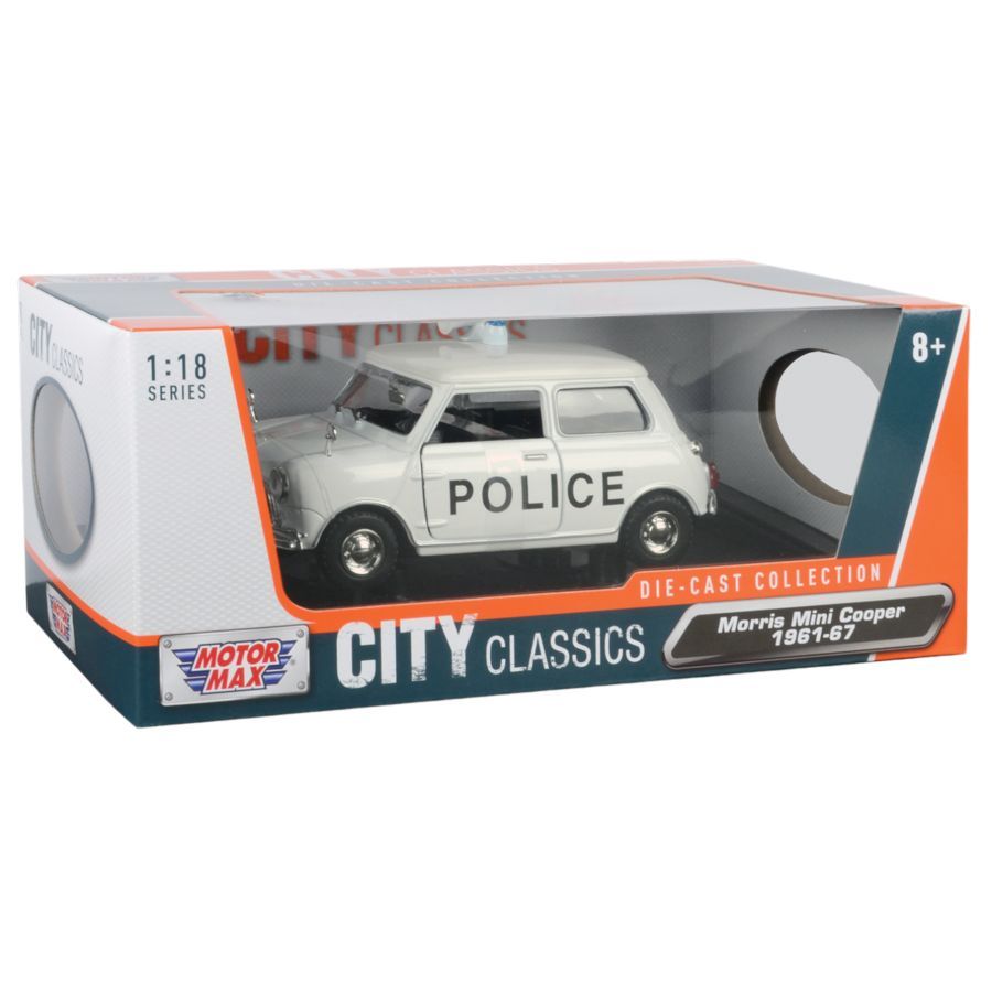 Mini Cooper Collection - Morris Mini Cooper – Police Car 1:18 Scale Diecast Vehicle