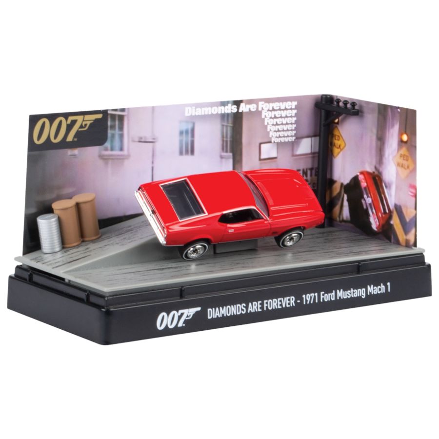 James Bond Collection - Diamonds Are Forever (1971 Ford Mustang Mach I ) 3″ Diorama Set