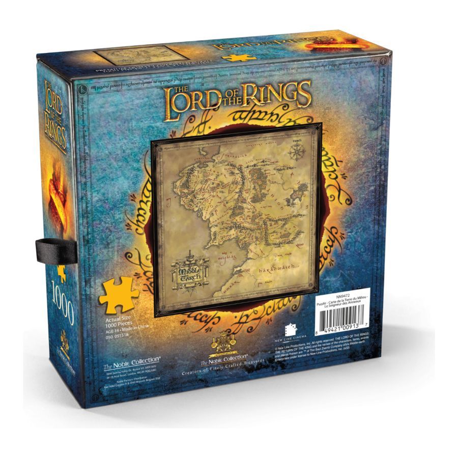 The Lord of the Rings - Map of Middle Earth 1000pc Puzzle