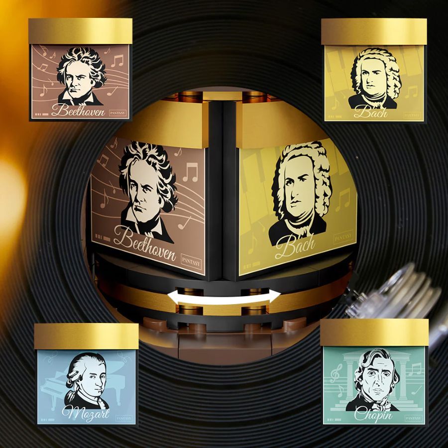 Retro Collection - Retro phonograph (646 Piece Kit)