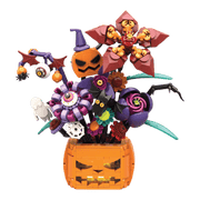 Halloween Series - Midnight Pumpkin Bouquet Construction Set (570 Pcs)