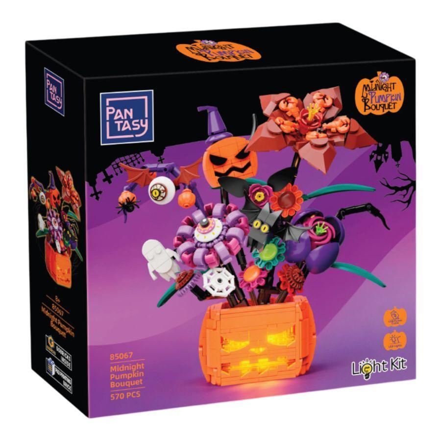 Halloween Series - Midnight Pumpkin Bouquet Construction Set (570 Pcs)