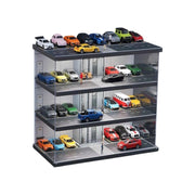 1:64 Diorama - Elevator Parking Lot with Light and Dust Cover Version B Miniature Scene