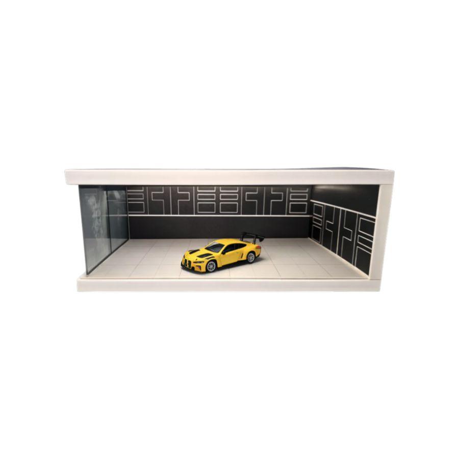 1:64 Diorama - Snowboard with Light Box Single Parking Space (Black) Miniature Scene