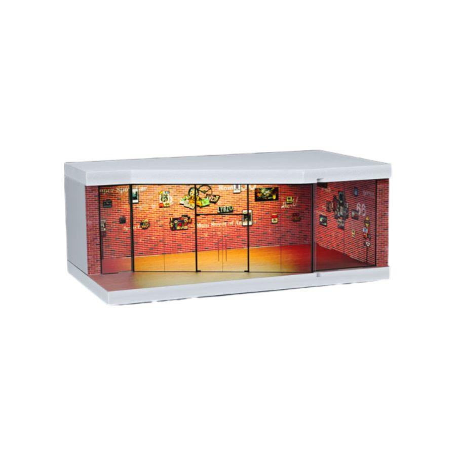 1:64 Diorama - Red Brick Exhibition Hall Miniature Scene