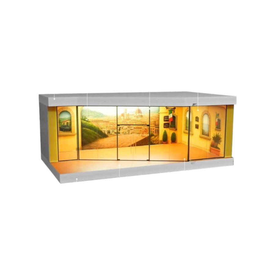 1:64 Diorama - Italian Style Street Exhibition Hall Miniature Scene