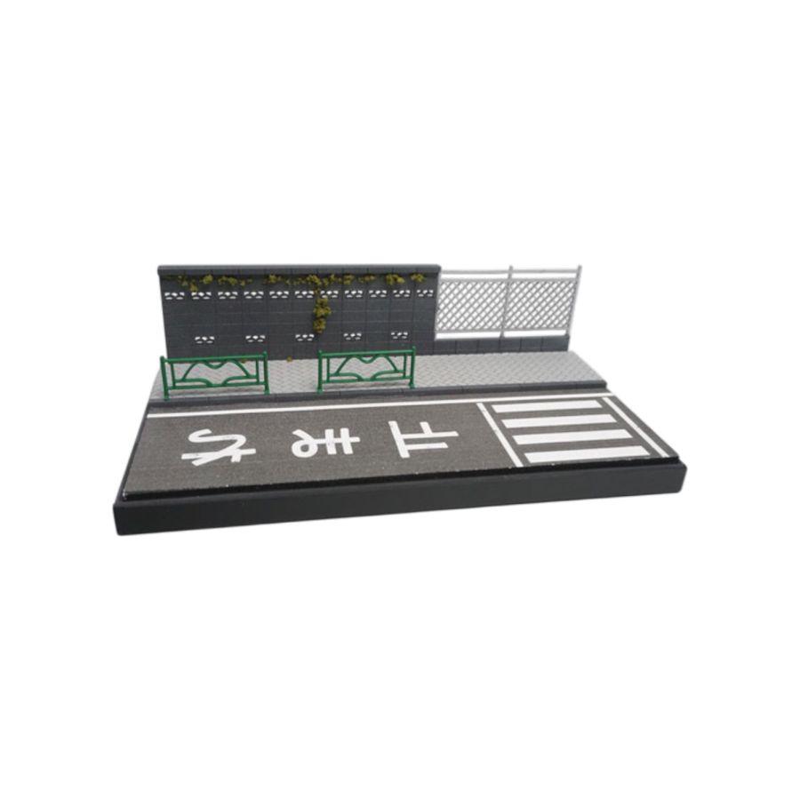 1:64 Diorama - Street Side Road Miniature Scene
