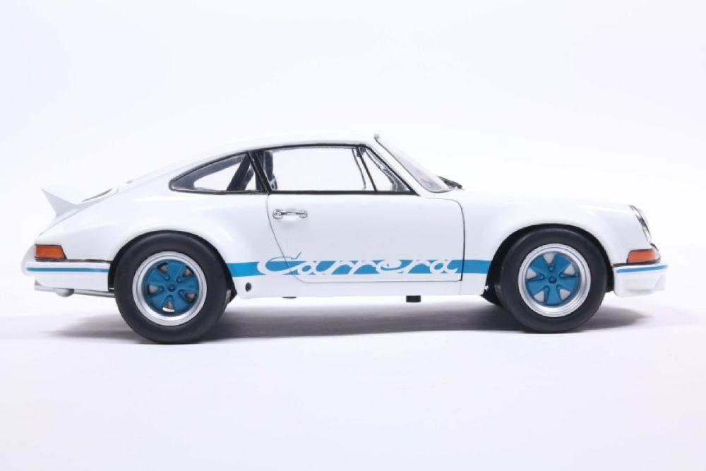 Solido - 1:18 1973 Porsche 911 RSR Blue Carrera Stripes Diecast Vehicle