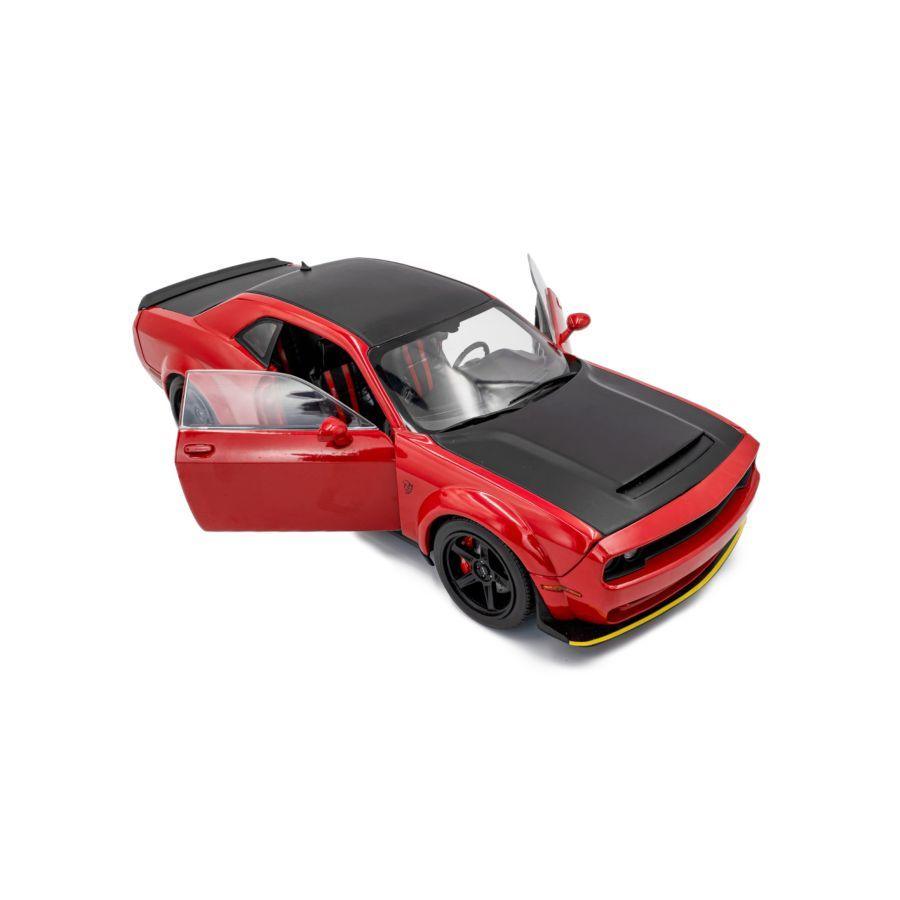Solido - 1:18 2023 Dodge Challenger Demon TOR Red Diecast Vehicle