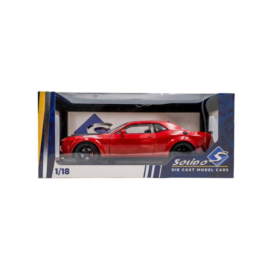 Solido - 1:18 2023 Dodge Challenger Demon TOR Red Diecast Vehicle