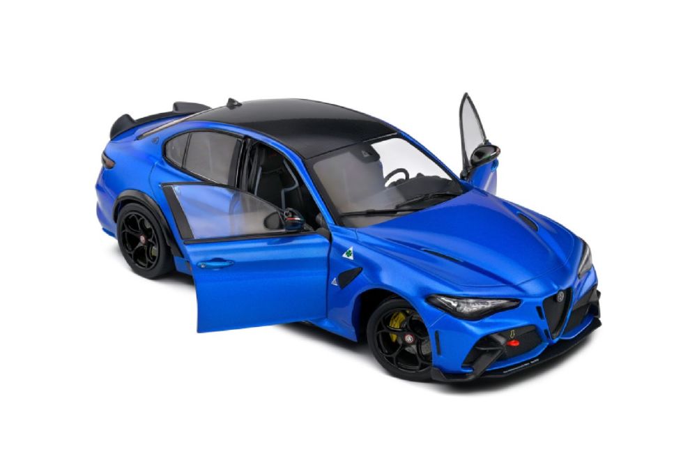 Solido - 1:18 2022 Alfa Romeo Giulia GTA Blue Anodized Diecast Vehicle