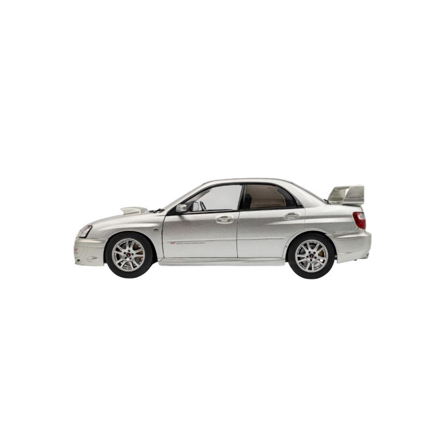 Solido - 1:18 2003 Subaru Impreza WRX STI Premium Silver Effect Diecast Vehicle