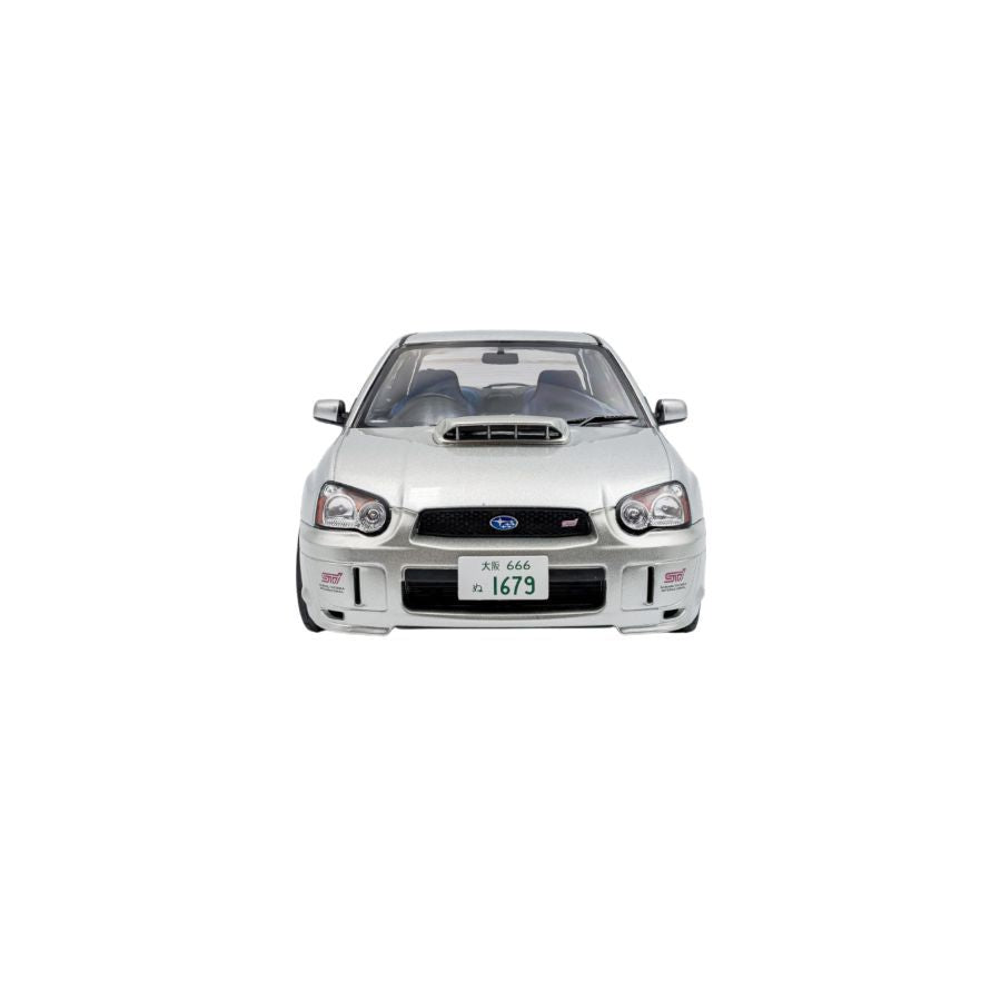 Solido - 1:18 2003 Subaru Impreza WRX STI Premium Silver Effect Diecast Vehicle