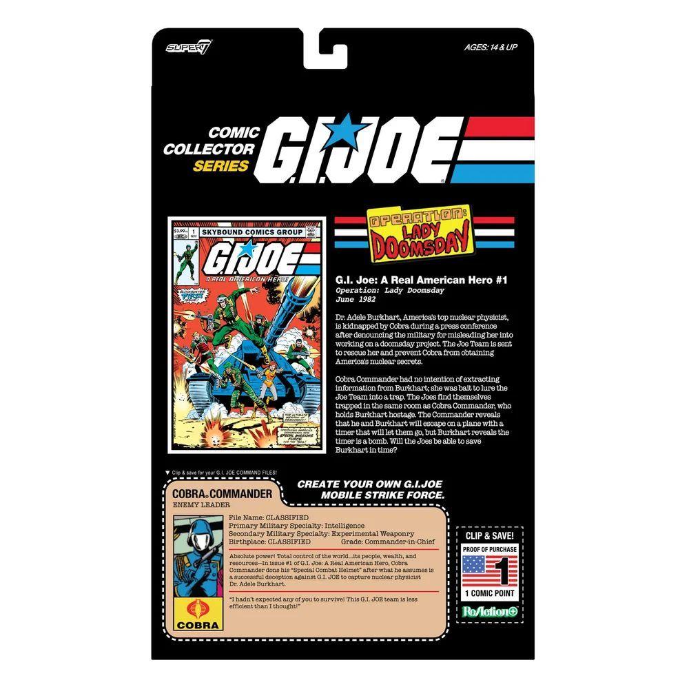 G.I. Joe - Cobra Commander (Skybound Comic Box Set, Issue #1) ReAction+ Figures