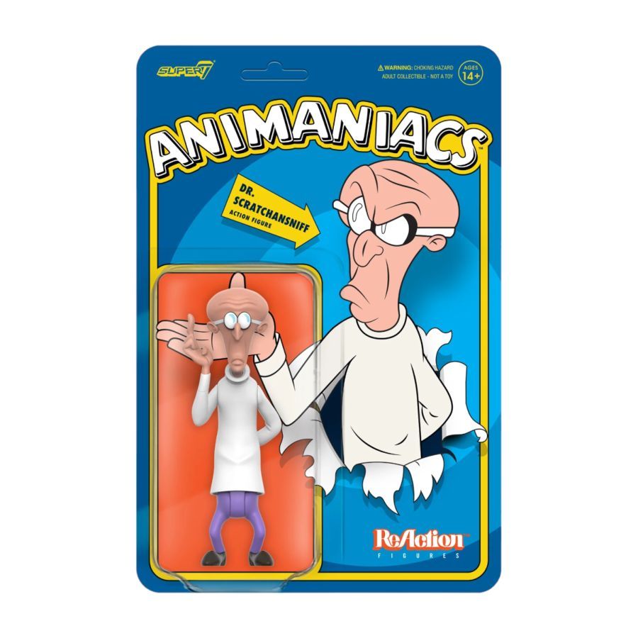 Animaniacs - Dr. Scratchansniff ReAction 3.75″ Action Figure