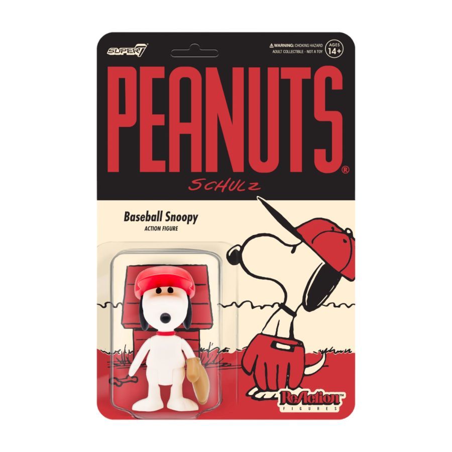 Peanuts - Baseball Snoopy ReAction 3.75″ Action Figure