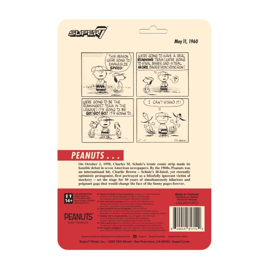 Peanuts - Baseball Snoopy ReAction 3.75″ Action Figure