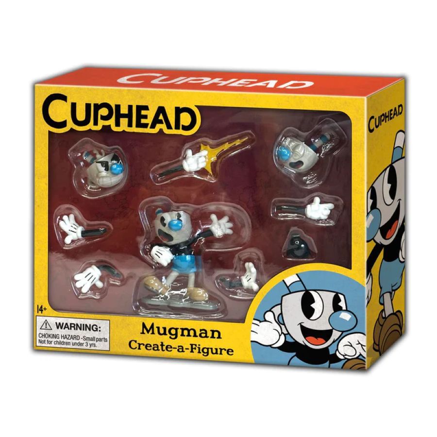 Cuphead - Mugman Create-A-Figure 4″ Mini Figure