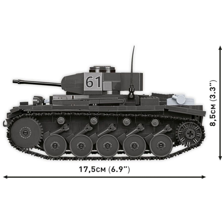 World War 2 - Panzerkampfwagen II Ausff Construction Brick Set (813 Pieces)