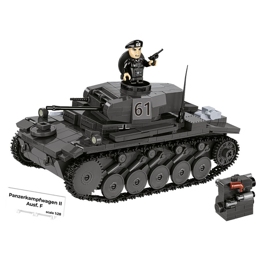 World War 2 - Panzerkampfwagen II Ausff Construction Brick Set (813 Pieces)