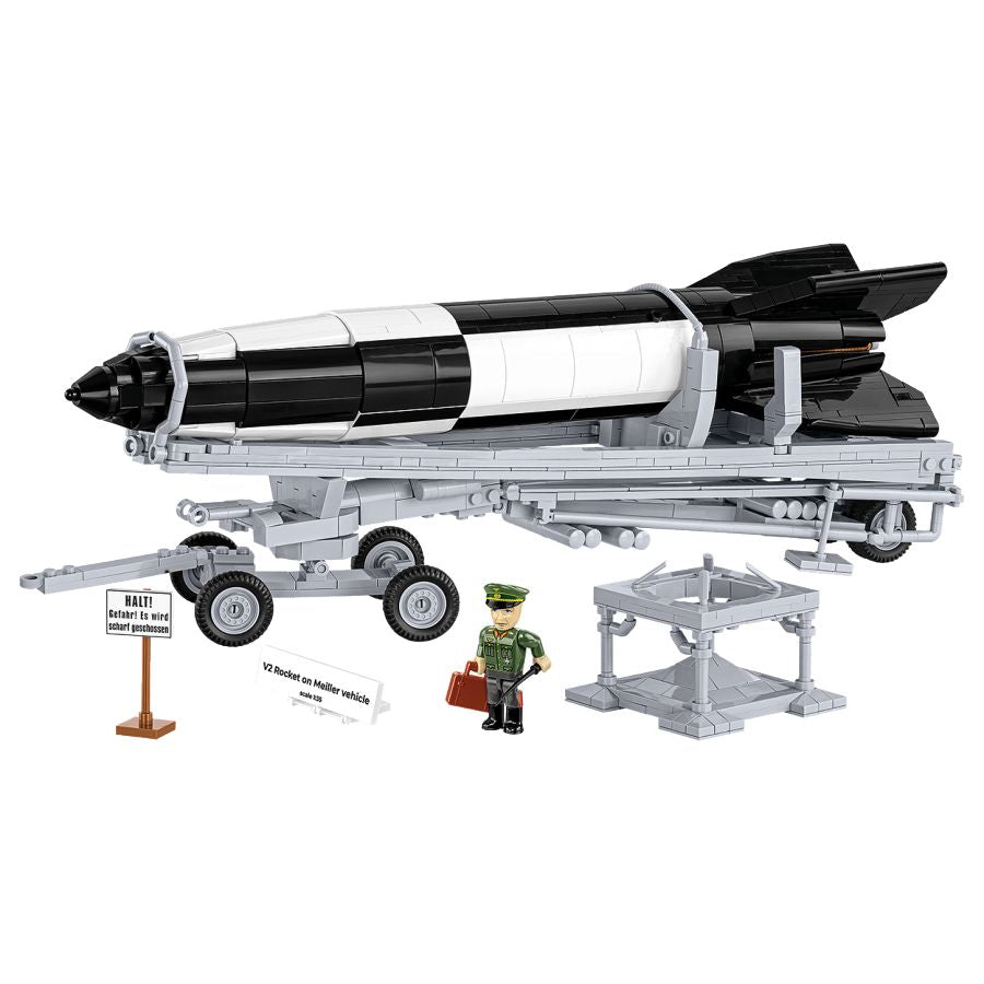 World War 2 - V2 Rocket On Meiller [Exclusive] Construction Brick Set (1191 Pieces)