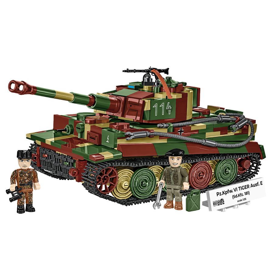World War 2 - Pz.Kpfw. VI Tiger Ausf.E Construction Brick Set (870 Pieces)