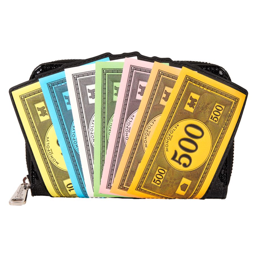 Monopoly 90th - Money Glitter Zip Around Wallet