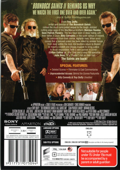 Boondock Saints II: All Saints Day DVD