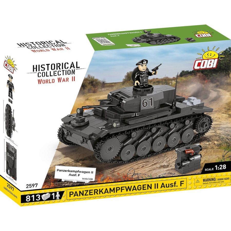 World War 2 - Panzerkampfwagen II Ausff Construction Brick Set (813 Pieces)