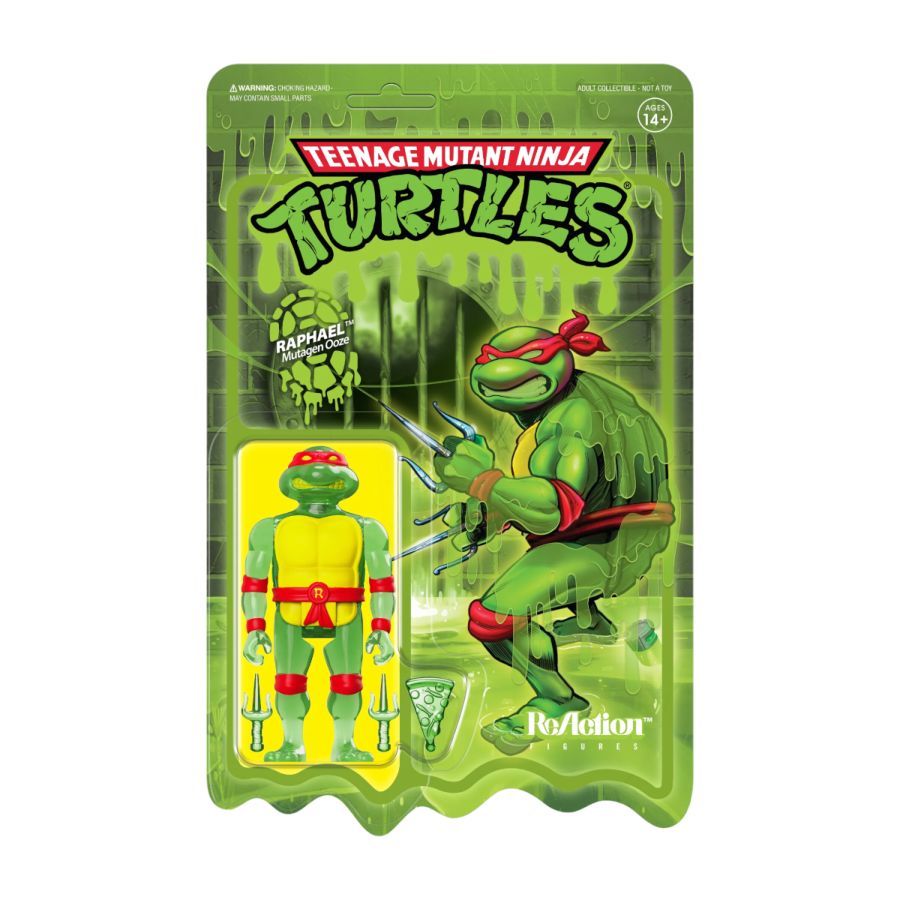 Teenage Mutant Ninja Turtles (TV’87) - Raphael Mutagen Ooze ReAction 3.75″ Action Figure