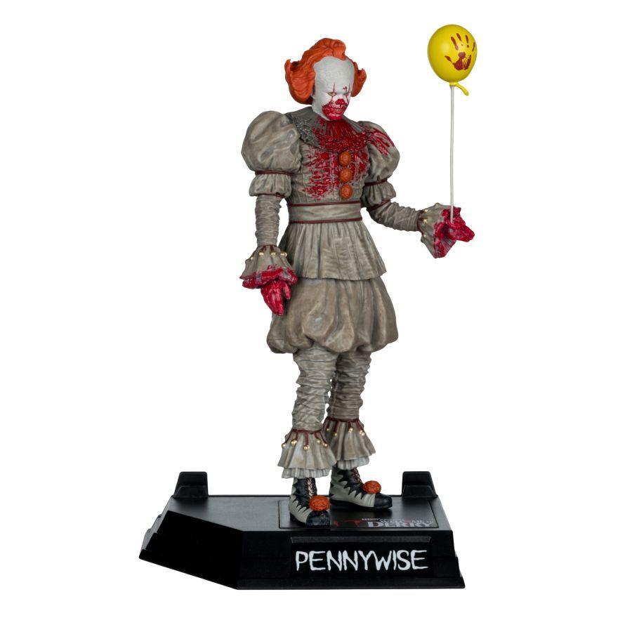 Welcome to Derry - Pennywise (Bloody) Movie Maniacs 6″ Posed Figure